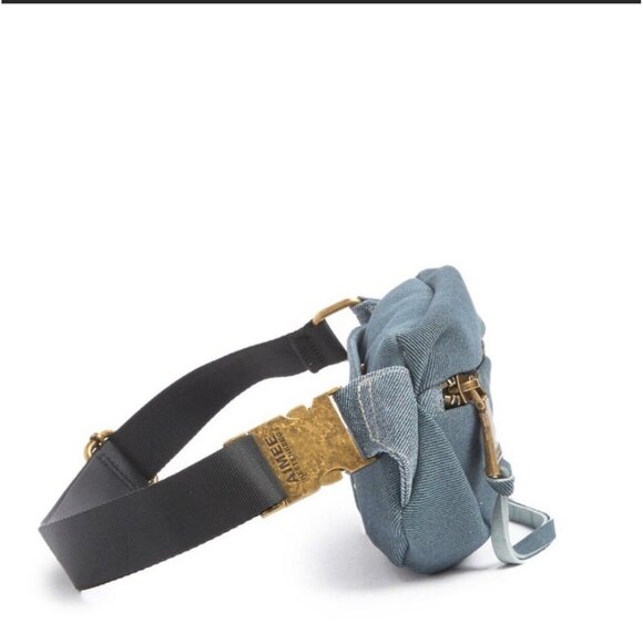 Aimee Kestenberg Leather Milan Bum Bag Fanny Pack Belt Bag Dark Denim - Picture 5 of 12